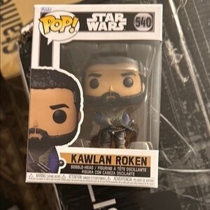 Funko Pop Star Wars Kawlan Roken Figure - Black and Brown